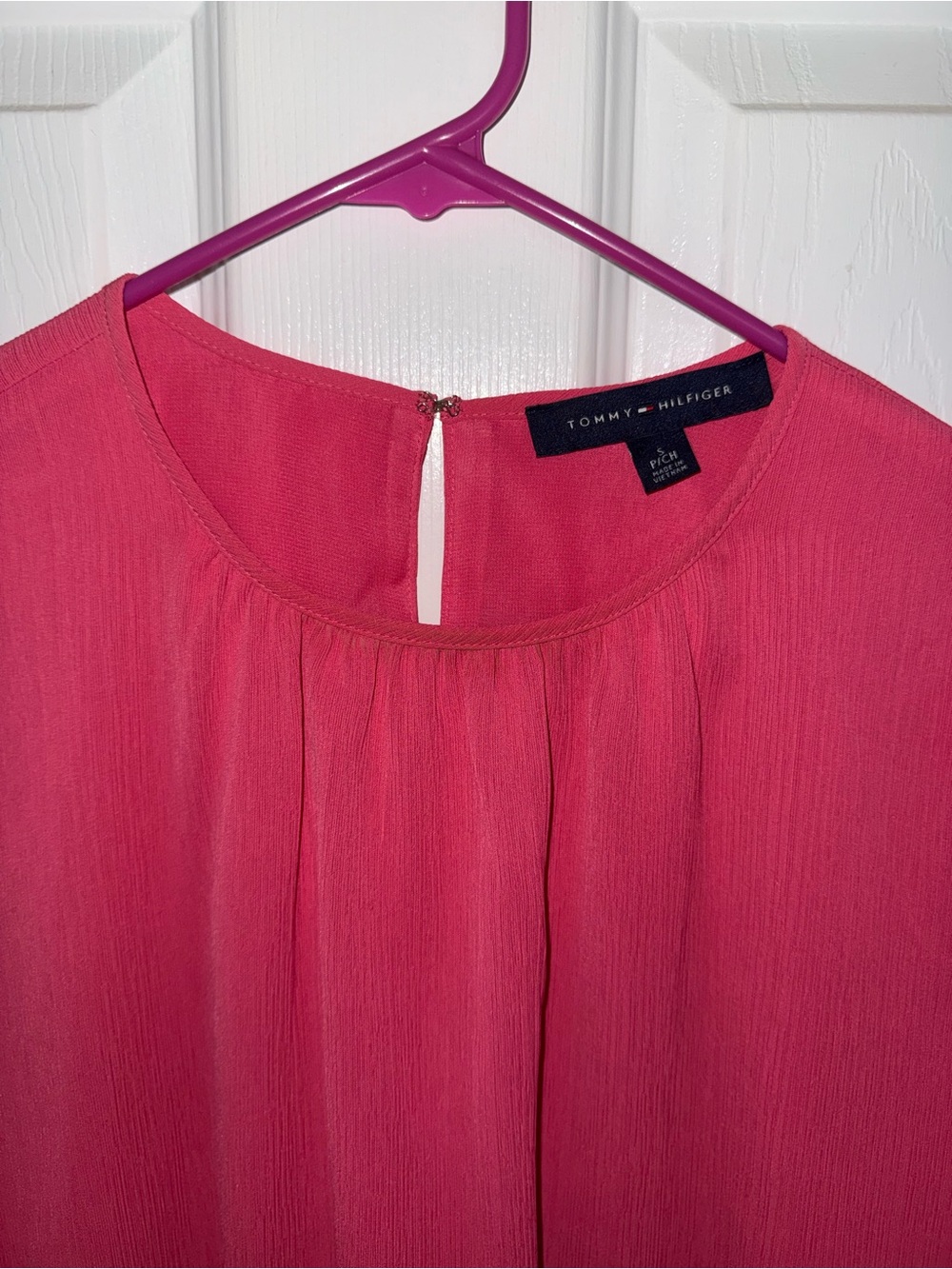 Tommy Hilfiger Raspberry Pink Long-Sleeve Blouse - Picture 2 of 5